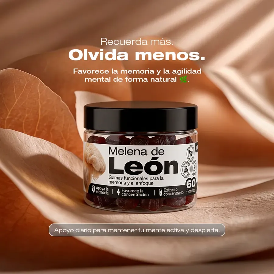 GOMAS DE MELENA DE LEÓN X60 · MEMORIA Y ENFOQUE EN GOMITAS