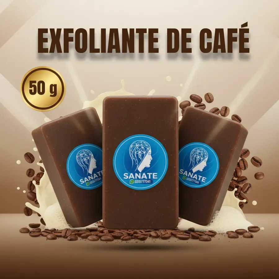 JABÓN DE CAFÉ EXFOLIANTE EN BARRA 50g