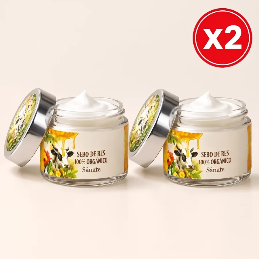 DÚO SEBO DE RES + JABÓN DE CAFÉ 50g DE OBSEQUIO